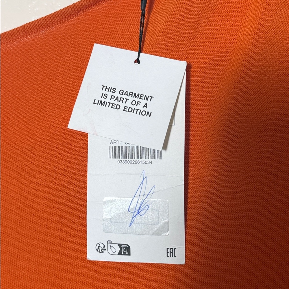 ZARA Orange Off the Shoulder Limited Edition Dress - Picture 8 of 10